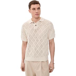 OBEY Men's Short Sleeve Chunky Polo Sweater in Kuwait