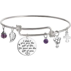 Stepdaughter Gift,Daughter in Law Gift,I Didn't Give You The Gift of Life, Life Gave Me The Gift of You Bracelet in Kuwait