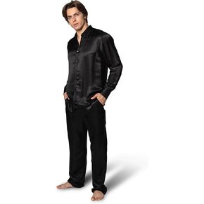 Luxury Artisan Silk Pajamas For Men, Pure Mulberry Silk 27 Momme Mens PJs in Kuwait