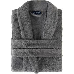Relaxed Fit Mens Bathrobe 100% Turkish Cotton Terry Cloth Robe Housecoat Soft Absorbent Spa Hotel Luxury in Saudi Arabia