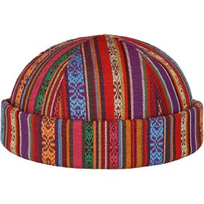 Lierys Fresh Stripes Dockercap Handmade Multicolor Cotton Viscose Men Summer Made in Italy in Saudi Arabia