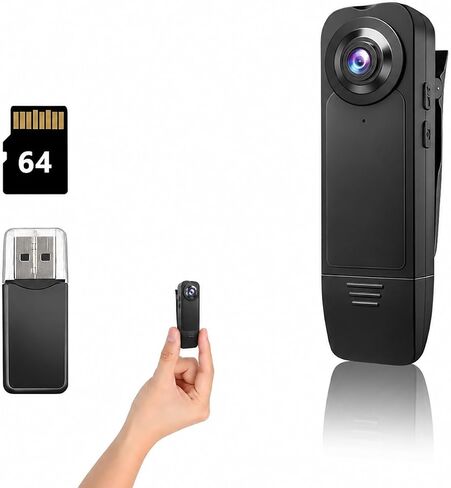Mini Body Cameras With Audio And Video Recording, POV Camera with 32G Card Body Worn Cam ,Wearable Patrol Video Recording Camcorder With Night Version ,Camcorder for Security Work Records Traveling in Kuwait