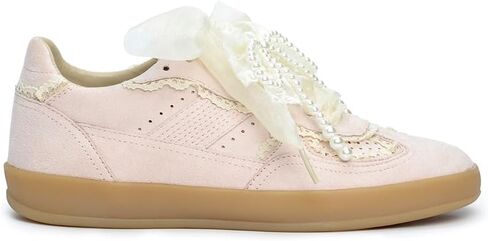 Mi.iM Eleanor Pearl Organza Ribbon Vintage Sneakers in Saudi Arabia