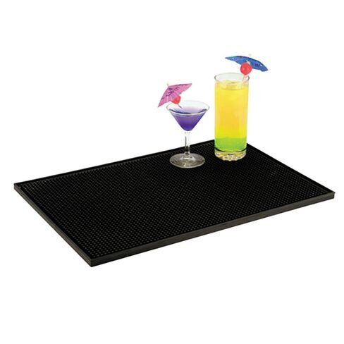 Rubber Barber Mat & Bar Mat 18 x 12 Inch,Hairdressing Tool Mat,Electric Push Clipper Non-Slip PVC Bar Service Mats Flexible Spill Mat for Hair Salon & Bar Accessories in Saudi Arabia