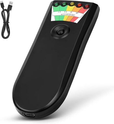 Rechargeable EMF Meter with 5 Level LED EMF Meter Portable Handheld Magnetic Field Detector for Ghost Hunting and Inspections in Home, Electromagnetic Paranormal Equipment Tester (2 Pack) in Saudi Arabia