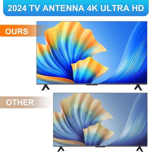 TV Antenna Indoor,Antenna for Smart TV Support 8K 4K 1080P, 950 Miles Long Ranges TV Antenna for Local Channels,Digital TV Antenna with Signal Amplifier/Booster,16.5ft HDTV Coaxial Cable in Saudi Arabia