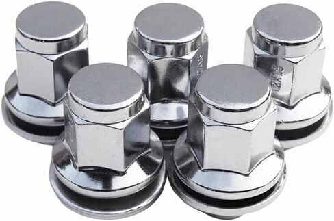 5PCS M12x1.5 Chrome Wheel Lug Nuts Compatible with 1999-2023 Jaguar S-Type X-Type F-Type XE XF XFR XJ XJ8 XJR XK XK8 XKR XKR-S Front/Rear C2C35294 C2C35294010 611-980 in Saudi Arabia