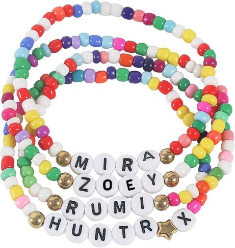 for KPop Merch Toys Bracelets Sets,Demon Costume Party Favors for Huntrix Merchandise for Rumi Mira Zoey Fans Cosplay Gifts Outfit Accessories Birthday Decor Friendship Jewelry for Women in Saudi Arabia