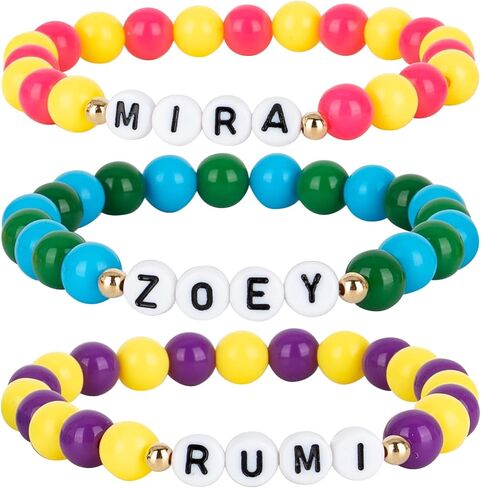 for KPop Merch Toys Bracelets Sets,Demon Costume Party Favors for Huntrix Merchandise for Rumi Mira Zoey Fans Cosplay Gifts Outfit Accessories Birthday Decor Friendship Jewelry for Women in Saudi Arabia