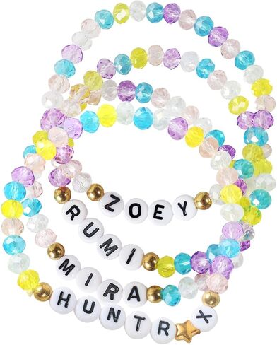 for KPop Merch Toys Bracelets Sets,Demon Costume Party Favors for Huntrix Merchandise for Rumi Mira Zoey Fans Cosplay Gifts Outfit Accessories Birthday Decor Friendship Jewelry for Women in Saudi Arabia