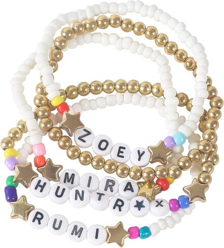 for KPop Merch Toys Bracelets Sets,Demon Costume Party Favors for Huntrix Merchandise for Rumi Mira Zoey Fans Cosplay Gifts Outfit Accessories Birthday Decor Friendship Jewelry for Women in Saudi Arabia