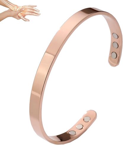 Vayro Bracelet Menopause, Original Mgntc Wellness Bracelet for Women and Men Adjustable Relief Pain Relieve Stress Cuff Bangle Stainless Steel Open Lightweight and Water-Resistant Bracelets in Kuwait