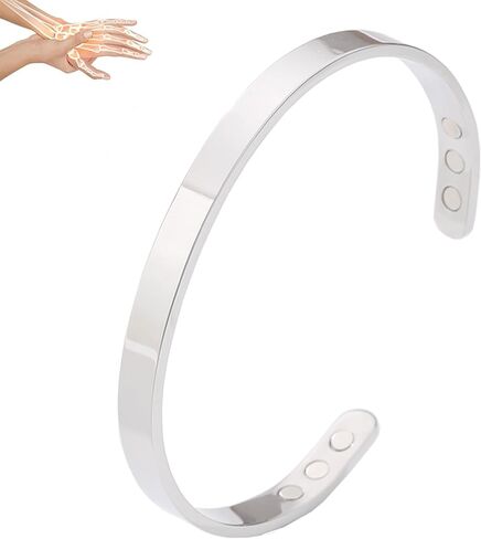 Vayro Bracelet Menopause, Original Mgntc Wellness Bracelet for Women and Men Adjustable Relief Pain Relieve Stress Cuff Bangle Stainless Steel Open Lightweight and Water-Resistant Bracelets in Kuwait