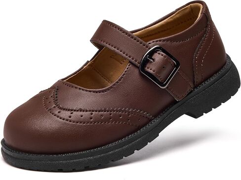 Mary Jane Shoes for Girls School Uniform Flats Dress Shoes Fashion Low Heels Oxford Loafers Oxfords Everyday Wear (Little/Big Kids) in Saudi Arabia
