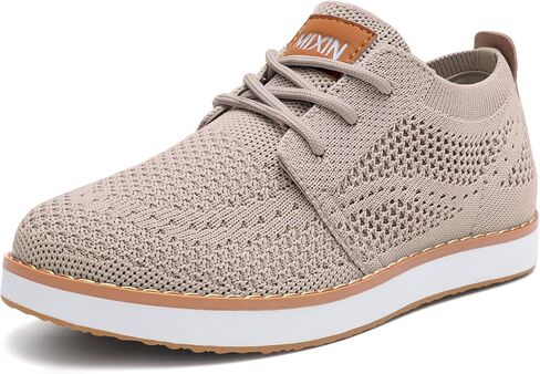 MIXIN Boy's Casual Dress Sneakers Oxfords Mesh Lightweight Breathable Lace-Up Walking Shoes in Kuwait