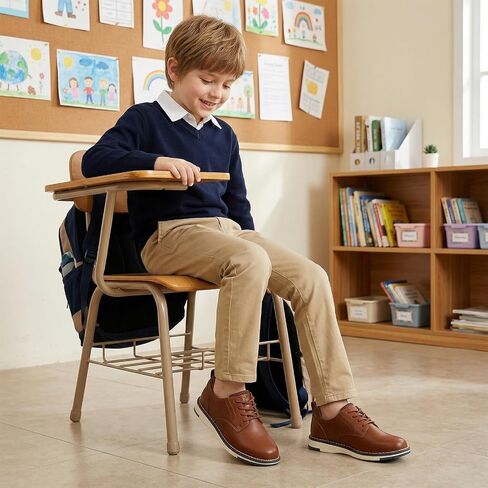 GINNI Boys Dress Shoes Casual Oxford Sneakers Wedding Church Formal Uniform Shoes for Toddler/Little Kid/Big Kid in Saudi Arabia