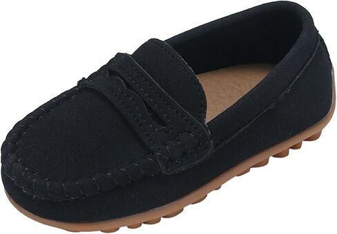 Toddler Boys Girls Slip On Loafers Dress Flat Shoes Casual Moccasins Walking Boat Oxford Shoes School Wedding Church Loafers in Kuwait