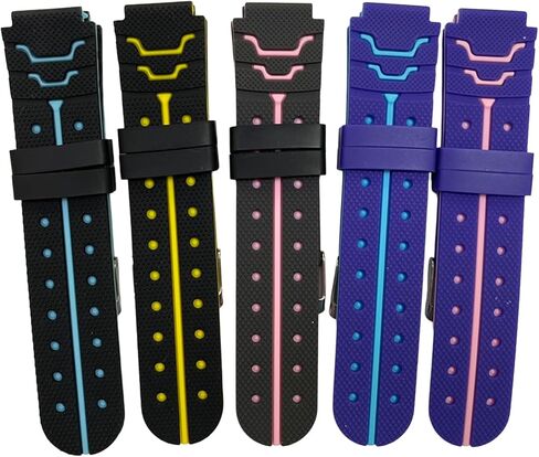 Kids Watch Strap Child Watch Belt Replacement Child Watch Attachment Lightweight Watch Belt Rubber Belt for Boy & Girls in Kuwait
