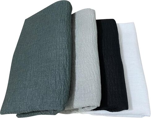 MANSHU 4PCS Women Soft Cotton Scarf Shawl Long, Wrap, Big Head Scarf B. in Kuwait