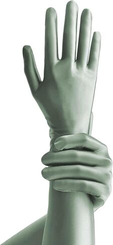 AMORESY Elbow-Length Gloves – Shiny Stretch Opera-Style Arm Sleeves for Party, Performance, Cosplay & Fashion in Saudi Arabia