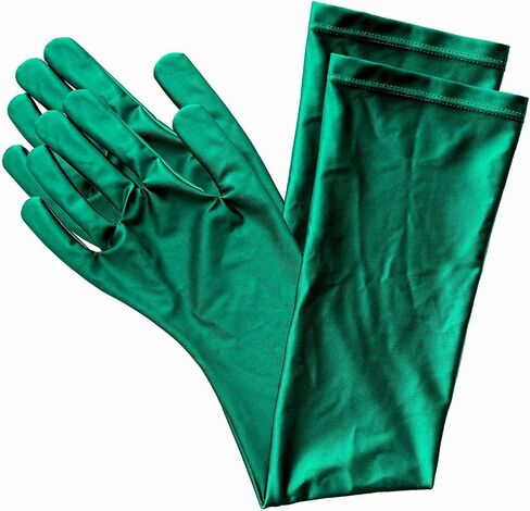 AMORESY Elbow-Length Gloves – Shiny Stretch Opera-Style Arm Sleeves for Party, Performance, Cosplay & Fashion in Kuwait