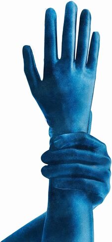 AMORESY Elbow-Length Gloves – Shiny Stretch Opera-Style Arm Sleeves for Party, Performance, Cosplay & Fashion in Saudi Arabia