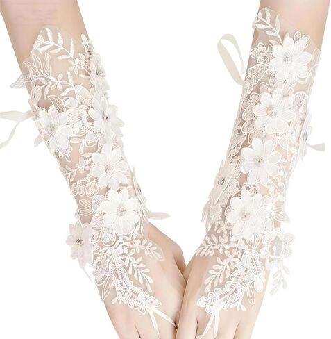 2 Pcs First Communion Veil and Gloves Set for Girls 1st Holy Communion Accessories for Kids Wedding Party Costume in Saudi Arabia