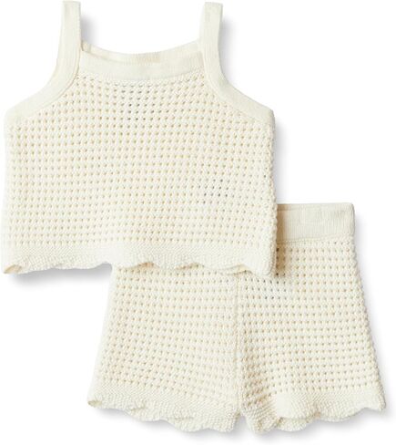 Amazon Essentials x Sofia Grainge Mommy & Me Cotton Crochet Sweaters & Tank Sets in Kuwait