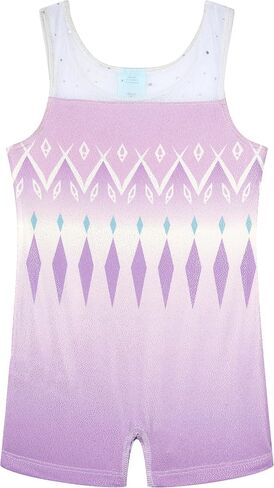 Disney Girls Gymnastics Leotard Romper Toddler to Big Kid Sizes (2T - 10-12) in Kuwait
