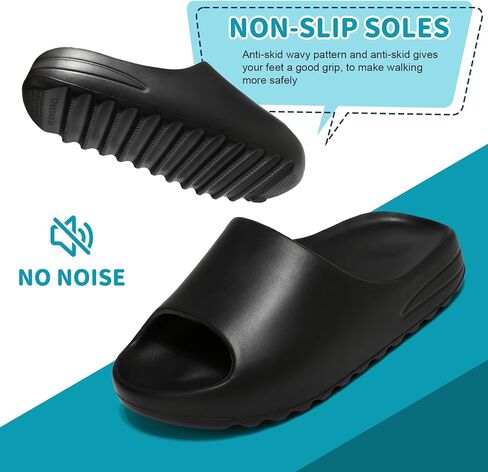 Kids Cloud Slides Pillow Slippers for Boys Girls,Non-Slip Shower Shoes for Indoor Outdoor,Bathroom Pool Sandals Summer Beach Lightweight Comfort Thick Sole Slipper in Kuwait