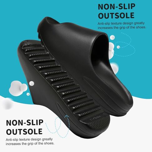 Kids Cloud Slides Pillow Slippers for Boys Girls,Non-Slip Shower Shoes for Indoor Outdoor,Bathroom Pool Sandals Summer Beach Lightweight Comfort Thick Sole Slipper in Kuwait