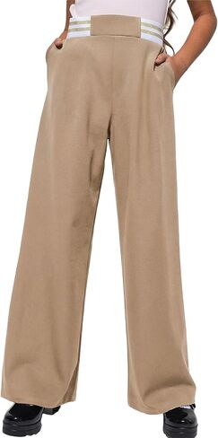 blibean Girls School Uniform Pants Straight Dress Bottoms Size 6-15 Years in Kuwait
