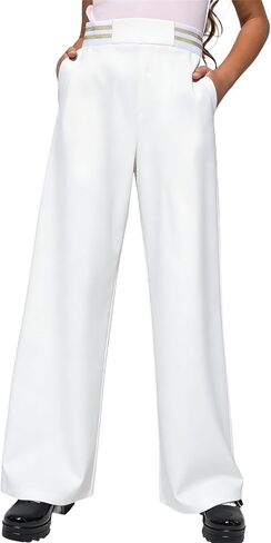 blibean Girls School Uniform Pants Straight Dress Bottoms Size 6-15 Years in Kuwait