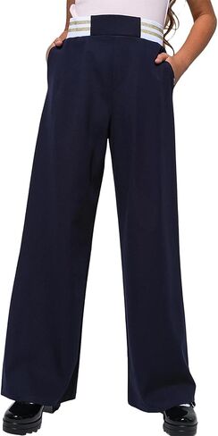 blibean Girls School Uniform Pants Straight Dress Bottoms Size 6-15 Years in Kuwait