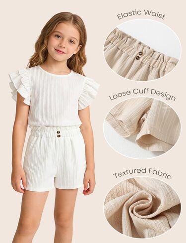 3 Pack Girls Shorts Summer Casual Elastic Waist Shorts in Saudi Arabia