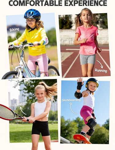 Girls Bike Shorts 6 Pack Toddler Biker Shorts Soft Stretchy Cartwheel Undershorts for Under Dresses and Dance in Kuwait