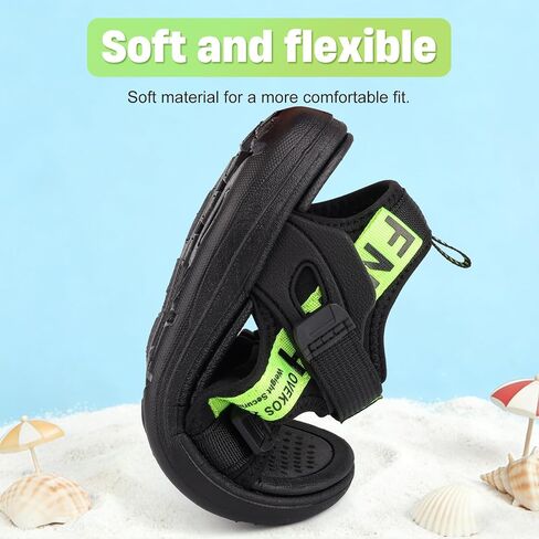 Boys Sandals Kids Open toe Athletic Sport Sandals Adjustable Strap Summer Outdoor Hiking Beach Water Shoes for Little Big Kid in Saudi Arabia