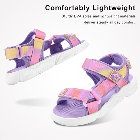 Stelle Boys Girls Sandals for Kids Athletic Sport Sandals Summer Outdoor Water Hiking Open Toe Casual Shoes for Toddler/Little/Big Kids in Kuwait