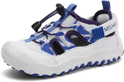 Mishansha Kids Outdoor Sport Sandals Closed Toe Adjustable Boys Girls Hiking Sandals Non-Slip Quick-Dry Water Sandal for Toddler Little Kid Big Kid in Kuwait