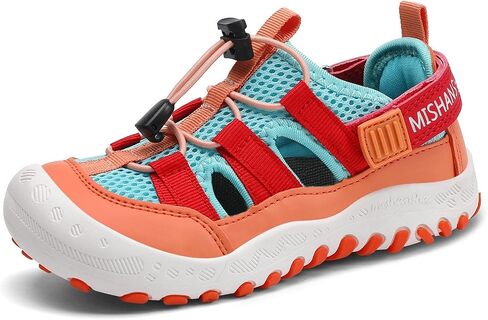 Mishansha Kids Outdoor Sport Sandals Closed Toe Adjustable Boys Girls Hiking Sandals Non-Slip Quick-Dry Water Sandal for Toddler Little Kid Big Kid in Saudi Arabia