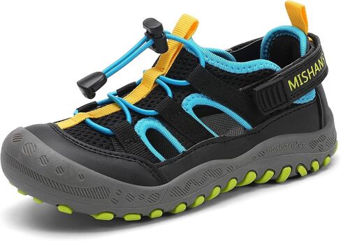 Mishansha Kids Outdoor Sport Sandals Closed Toe Adjustable Boys Girls Hiking Sandals Non-Slip Quick-Dry Water Sandal for Toddler Little Kid Big Kid in Saudi Arabia