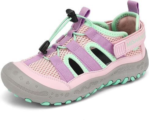 Mishansha Kids Outdoor Sport Sandals Closed Toe Adjustable Boys Girls Hiking Sandals Non-Slip Quick-Dry Water Sandal for Toddler Little Kid Big Kid in Saudi Arabia