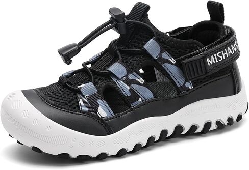 Mishansha Kids Outdoor Sport Sandals Closed Toe Adjustable Boys Girls Hiking Sandals Non-Slip Quick-Dry Water Sandal for Toddler Little Kid Big Kid in Saudi Arabia