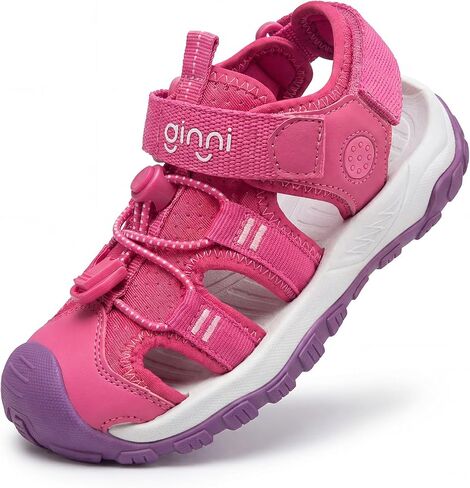 GINNI Boys Girls Sport Sandals Kids Closed-Toe Water Sandals Outdoor Lightweight Summer Beach Athletic Shoes for Toddler/Little Kid/Big Kid in Kuwait