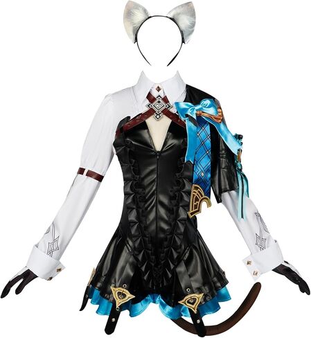 NSPSTT Genshin Cosplay Navia Cosplay Dress Genshin Impact Costume in Kuwait