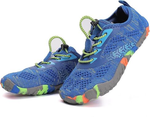 Kids Barefoot Shoes Boys Trail Running Shoes Girls Athletic Sneakers, Non-Slip Flexible Rubber Sole, Wide Toe Box Anti-Collision, Breathable Lightweight for Toddler Little Kid Big Kid in Saudi Arabia