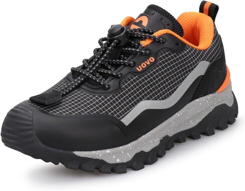 UOVO Boys Girls Running Shoes Kids Waterproof Hiking Trail Fashion Sneakers Breathable Lightweight Non-Slip Outdoor Walking Sports Shoe in Kuwait