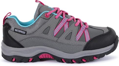 Trespass Kids Gillon II Waterproof Low Cut Walking Boots - Grey - 4 US in Saudi Arabia