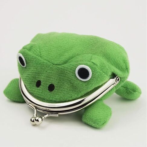 Frog purse Animal frog wallet - Frog coin purse Funny coin purse +1 Lucky coin - Coin puerse for boys in Saudi Arabia