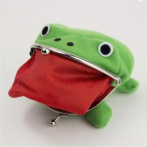 Frog purse Animal frog wallet - Frog coin purse Funny coin purse +1 Lucky coin - Coin puerse for boys in Saudi Arabia